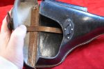 ORIGINAL GERMAN WWII dla 42 coded (Karl Barth) BLACK HARDSHELL P.38 HOLSTER, MINT CRISP SCREAMER! - Image 5