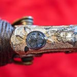 THU FEB 19, VERY CHOICE, WWII IMPERIAL JAPANESE NAVAL OFFICERS KAI GUNTO SWORD, WITH FAMILY MON, BEAUTIFUL TEMPER LINE!