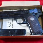 MON FEB 16, EXTREMELY RARE & STUNNING, US WWII COLT M1908 U.S. PROPERTY MARKED GENERAL OFFICER’S PISTOL, MINT CRISP CONDITION! WITH BOX & 2 "M" MARKED SPARE MAGS!