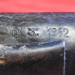 Probable SS issue black dyed Cz27 holster 1942  Waffenamted and well marked!