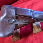 SCARCE MAKER, dla 44 CODED (KARL BARTH, WALDBROHL) TAN FN HIGH POWER HOLSTER, VERY SHARP!