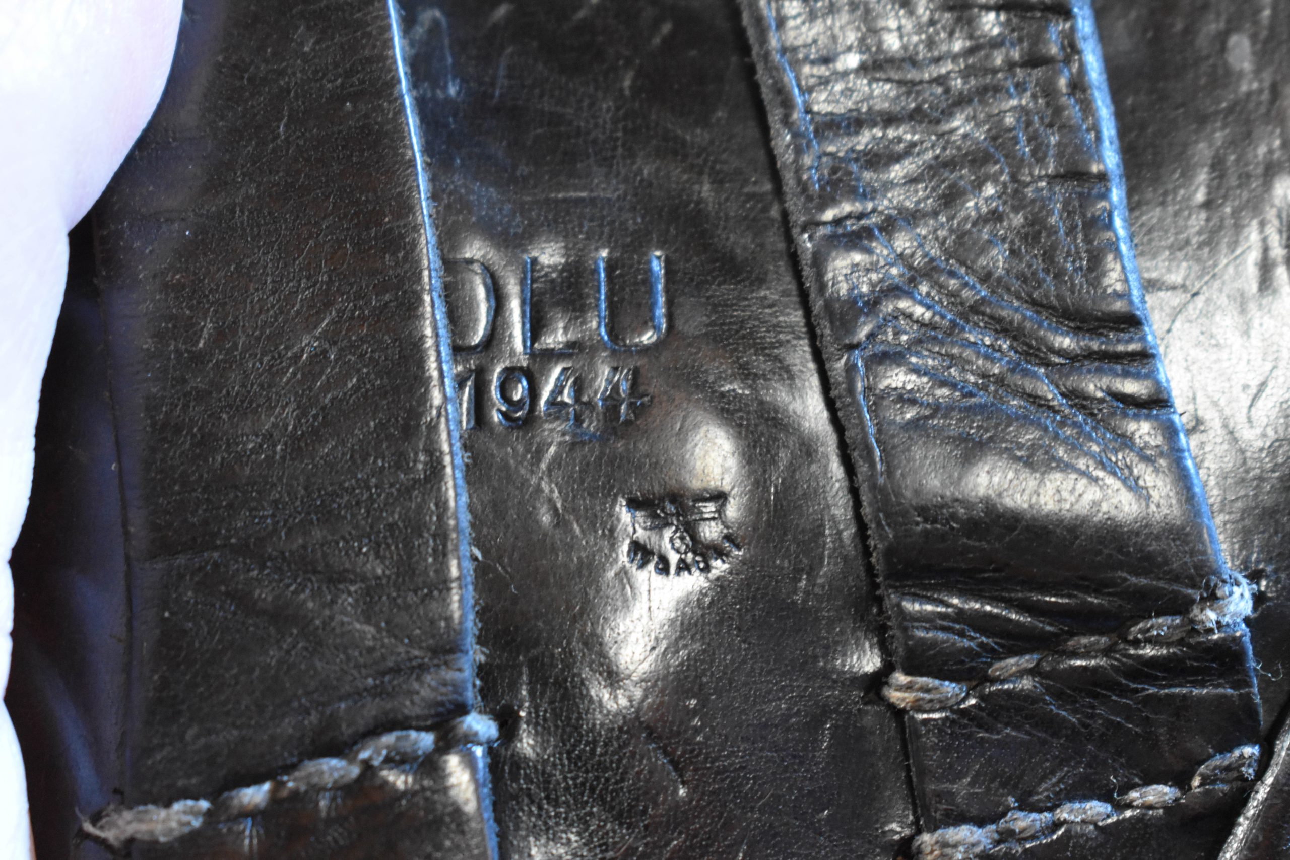 DLUSOFT-1 GERMAN WWII DLU 44 SOFTSHELL P.38 HOLSTER NICELY MARKED! - Image 1