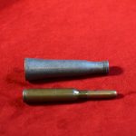 NEVER BEFORE SEEN ITALIAN WWII CARCANO RIFLE OIL BOTTLE, MADE OF PEWTER