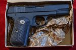 WED APR 1, OUTSTANDING & RARE US WWII US PROPERTY MARKED 1903 COLT POCKET HAMMERLESS PISTOL, LATE 1944 PRODUCTION, NOT BRITISH PROOFED, WITH ORIGINAL MATCHING BOX, MANUAL AND ROD, MINT CRISP! - Image 12