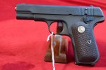 WED APR 1, OUTSTANDING & RARE US WWII US PROPERTY MARKED 1903 COLT POCKET HAMMERLESS PISTOL, LATE 1944 PRODUCTION, NOT BRITISH PROOFED, WITH ORIGINAL MATCHING BOX, MANUAL AND ROD, MINT CRISP! - Image 3