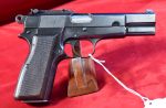 MON APR 6, VERY CHOICE, NAZI CAPTURE/RE-ISSUED BELGIUM ARMY TYPE 1 FN MODEL 1935 HIGH POWER PISTOL, THE ORIGINAL HIGH POWER! WITH RARE NAZI FRENCH CONVERTED HOLSTER, FULL RIG, VERY SHARP! - Image 4
