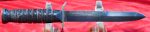 US WWII VERY RARE CASE 1943 BLADE MARKED, M3 FIGHTING KNIFE & M8 SCABBARD,