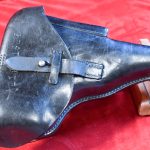VERY RARE SWEDISH M/39 P.38 HEERES PISTOLE HOLSTER, UNIT MARKED! SELDOM SEEN!
