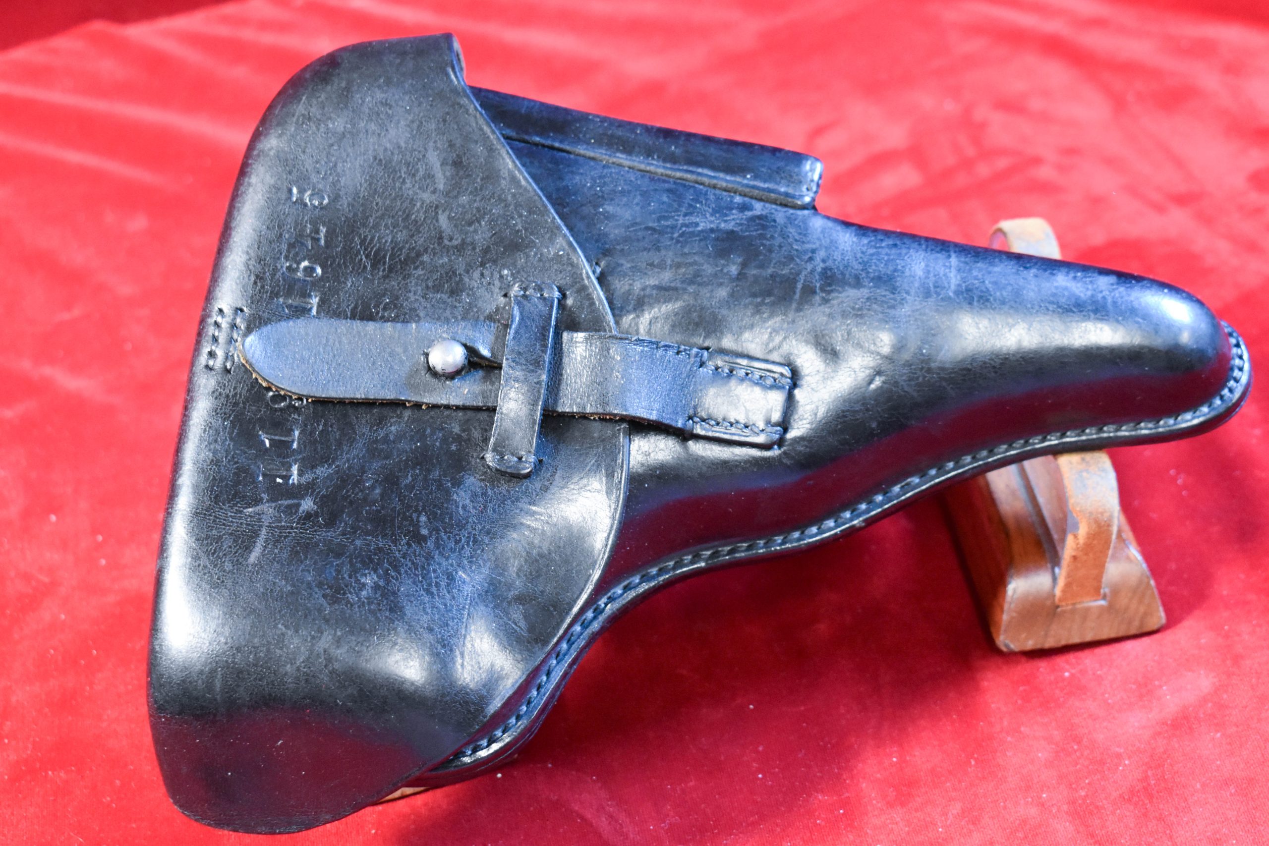 HPO-1 VERY RARE SWEDISH M/39 P.38 HEERES PISTOLE HOLSTER, UNIT MARKED! SELDOM SEEN! - Image 1