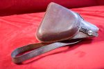 MINT CRISP JAPANESE WWII TYPE 14 NAMBU HOLSTER & SHOULDER STRAP, RARE NICKLE PLATED FITTINGS TOO! - Image 2