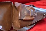 MINT CRISP JAPANESE WWII TYPE 14 NAMBU HOLSTER & SHOULDER STRAP, RARE NICKLE PLATED FITTINGS TOO! - Image 4