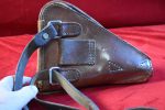 MINT CRISP JAPANESE WWII TYPE 14 NAMBU HOLSTER & SHOULDER STRAP, RARE NICKLE PLATED FITTINGS TOO! - Image 6