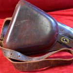 JAPANESE TYPE 14, NAMBU HOLSTER WITH HARD TO FIND SHOULDER STRAP, VERY NICE!