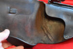 ORIGINAL FN 1922 DUTCH LEATHER HOLSTER WITH CLEANING ROD! NAZI MODIFIED BELT LOOP TOO! - Image 5