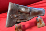 VERY SCARCE GERMAN WWI PEBBLEGRAIN HOLSTER FOR THE LANGENAHN PISTOL OR THE MAUSER 1914