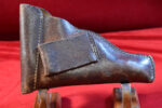 VERY SCARCE GERMAN WWI PEBBLEGRAIN HOLSTER FOR THE LANGENAHN PISTOL OR THE MAUSER 1914 - Image 3