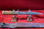 US WWII VERY RARE FIGHTING KNIFE MADE FROM A PATTON SABER WITH SCABBARD! - Image 3