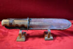 US WWII VERY RARE FIGHTING KNIFE MADE FROM A PATTON SABER WITH SCABBARD! - Image 5