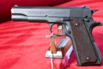 FRI JUL 10,  EXCEPTIONAL, US WWII COLT 1911A1 ARMY SERVICE PISTOL, JUNE 1943 SHIPMENT, MATCHING SLIDE, 100% CORRECT, STUNNING MINT CRISP!