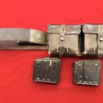 TUE JUL 7, ORIGINAL WWII GERMAN G43 MAGS WITH VERY RARE ORIGINAL MAG POUCH BELT AND BUCKLE