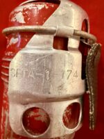 ORIGINAL WWII ITALIAN “RED DEVIL” GRENADE…INERT - Image 3