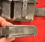 TUE JUL 7, ORIGINAL WWII GERMAN G43 MAGS WITH VERY RARE ORIGINAL MAG POUCH BELT AND BUCKLE - Image 9