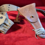 ORIGINAL US WWl 1911 PISTOL RIG, 1918 WARREN LEATHER GOODS CO. HOLSTER, LCC 1918 BELT & RUSSELL MAG POUCH, MINT!