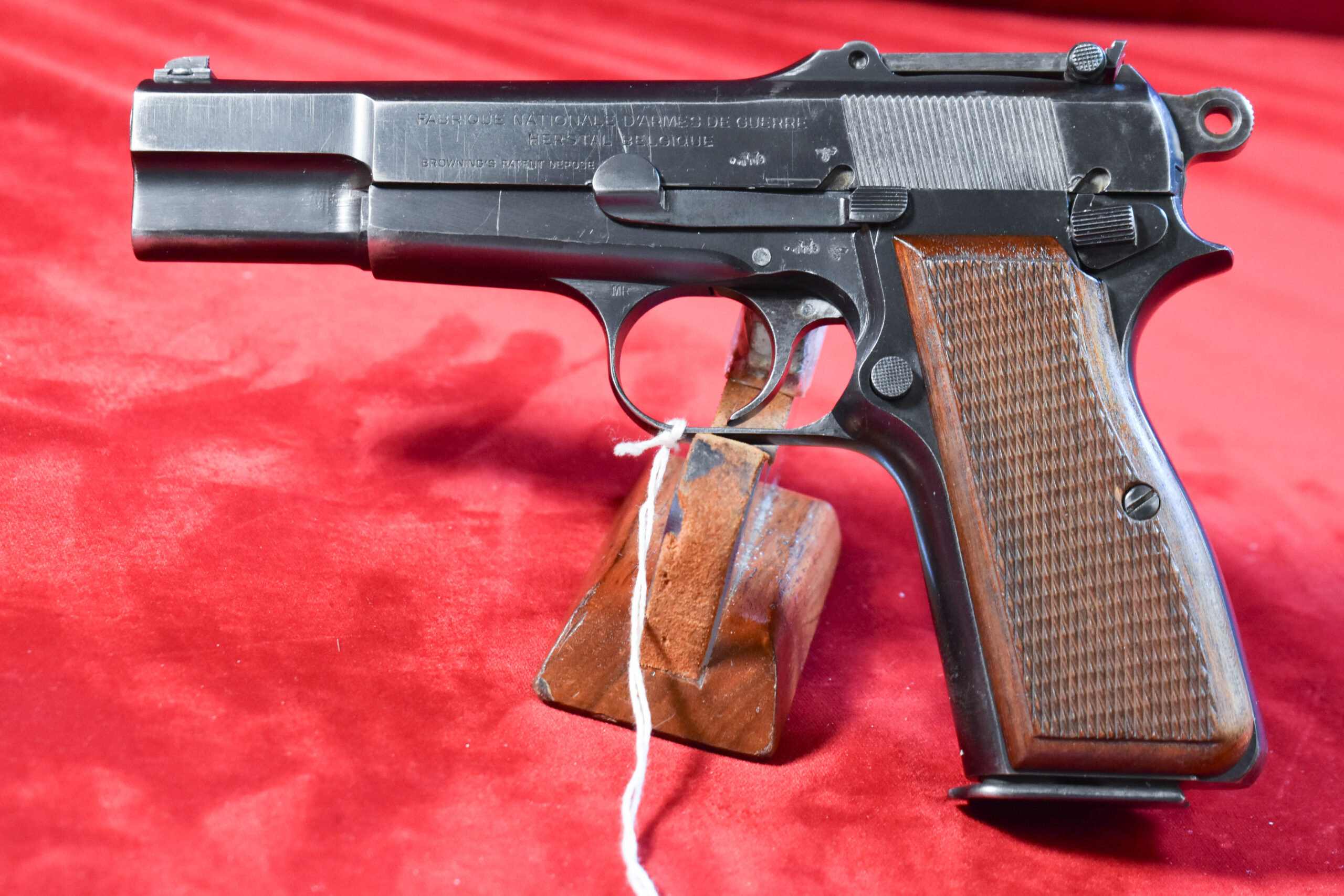 3PAWN-1 WED AUG 5, OUTSTANDING, NAZI OCCUPATION, JUNE 1941, WaA103 TANGENT SIGHT FN/BROWNING HIGH POWER PISTOL, A REAL EYE-POPPER! 1970'S PAWN SHOP COLLECTION - Image 1