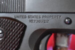 THU AUG 20, PRE WWII COLT 1911A1 US ARMY PISTOL, JULY 1941 PRODUCTION, ROBERT SEARS INSPECTED,100% MATCHING % ORIGINAL, VERY CHOICE! - Image 6