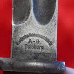 GERMAN WWI 1916 DATED 98/05 BAYONET FOR THE MAUSER 98 SERVICE RIFLE, VERY NICE!