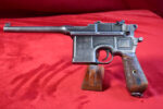 WED SEPT 9, WWI GERMAN ARMY ISSUE MAUSER 1896/12 “BROOMHANDLE” PISTOL, 7.63 m/m, VERY DECENT!