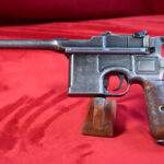 WED SEPT 9, WWI GERMAN ARMY ISSUE MAUSER 1896/12 “BROOMHANDLE” PISTOL, 7.63 m/m, VERY DECENT!