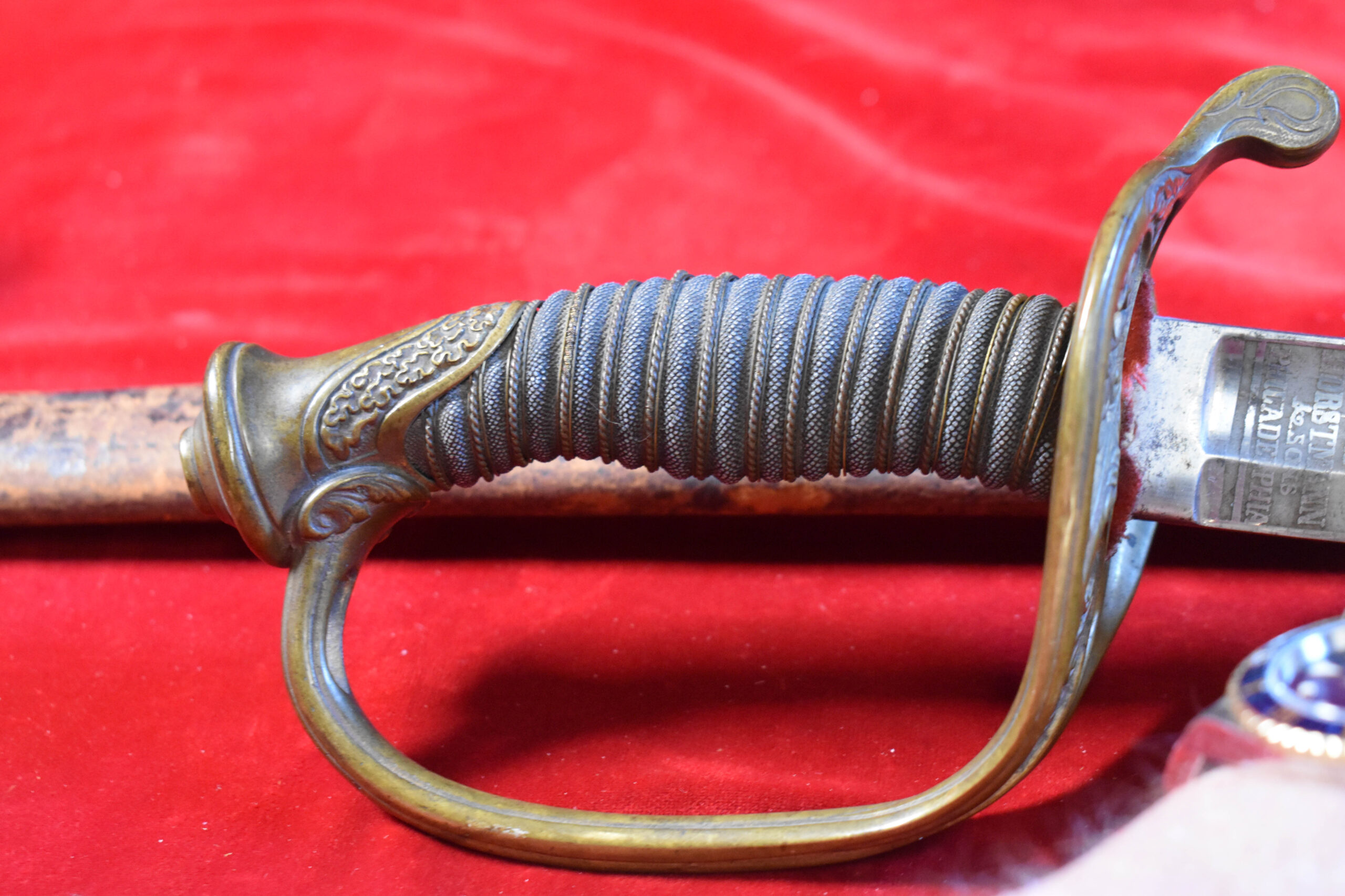 FOOT-7 MON SEPT 21, VERY SUPERIOR, US CIVIL WAR MODEL 1850 FOOT OFFICERS SWORD, W H HORSTMANN MADE, TOP SHELF EXAMPLE! FOUND LOCALLY! - Image 1