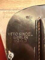 ORIGINAL WW2 WALTHER PPK POLICE HOLSTER 1943 OTTO SINDEL BERLIN MARKED POLICE B - Image 2