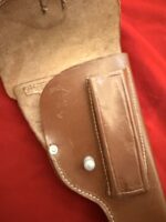 MON SEPT 14, MINT Original German WWll Schambach & Co., Berlin 1942 Nazi Police Eagle/B marked holster for the Mauser Hsc – Sauer 38h - Image 5