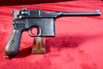 TUE SEPT 15, WWI GERMAN ARMY ISSUE MAUSER 1896/12 “BROOMHANDLE” PISTOL, 7.63 m/m, ALL MATCHING