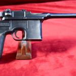 TUE SEPT 15, WWI GERMAN ARMY ISSUE MAUSER 1896/12 “BROOMHANDLE” PISTOL, 7.63 m/m, ALL MATCHING