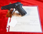 MON SEPT 14, EXCEPTIONAL, WALTHER PP PISTOL, MID 1944 GERMAN ARMY WAFFENAMTED, MILITARY FINISH, ALMOST NEW, WITH THE BRINGBACK PAPERS!
