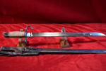 JAPANESE WWII TYPE 30 BAYONET, KOKURA ARSENAL, BRIGHT BLADE, SOLDIER WRAPPED HANDLE NICE WITH FROG TOO! - Image 3