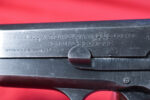 TUE SEPT 15, TOP SHELF NAZI OCCUPATION FN HIGH POWER PISTOL, FIXED SIGHT, “b” BLOCK, MID 1944 PRODUCTION, MINT SHARP! - Image 5
