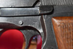 TUE SEPT 15, TOP SHELF NAZI OCCUPATION FN HIGH POWER PISTOL, FIXED SIGHT, “b” BLOCK, MID 1944 PRODUCTION, MINT SHARP! - Image 6