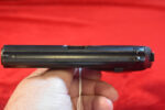 MON OCT 19, EXCEPTIONAL MAUSER HSc PISTOL,1944 3 LINE VARIANT, RARE PLASTIC GRIPS, MILITARY FINISH, E/135 WAFFENAMTED, VERY RARE jhg 44 HOLSTER, MINT FULL RIG! - Image 13