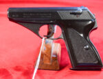 MON OCT 19, EXCEPTIONAL MAUSER HSc PISTOL,1944 3 LINE VARIANT, RARE PLASTIC GRIPS, MILITARY FINISH, E/135 WAFFENAMTED, VERY RARE jhg 44 HOLSTER, MINT FULL RIG! - Image 3