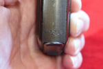 MON OCT 19, EXCEPTIONAL MAUSER HSc PISTOL,1944 3 LINE VARIANT, RARE PLASTIC GRIPS, MILITARY FINISH, E/135 WAFFENAMTED, VERY RARE jhg 44 HOLSTER, MINT FULL RIG! - Image 10