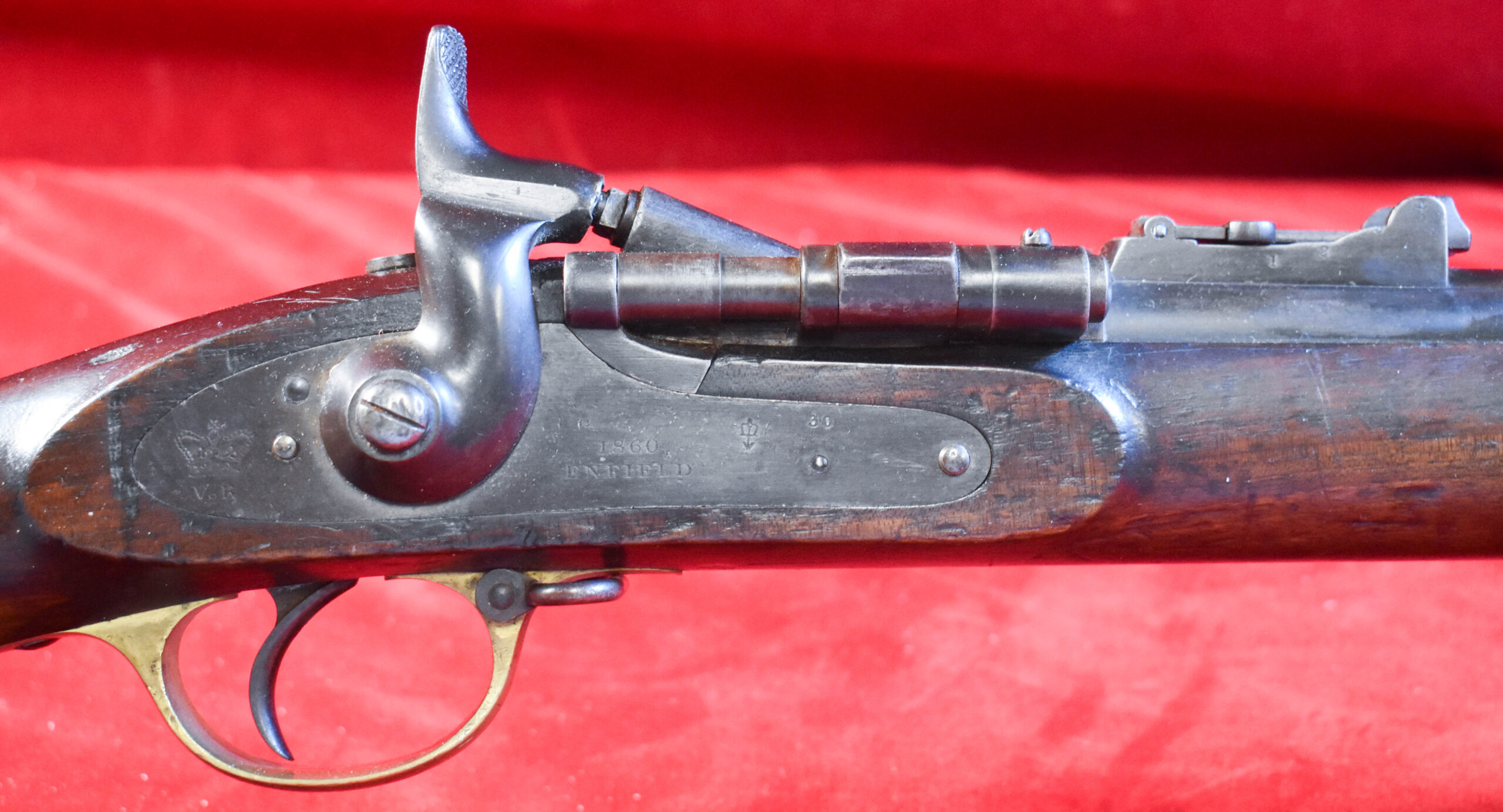 SNIDE-3 MON OCT 5, SNIDER ENFIELD RIFLE MKII, CONVERTED 1860 3 BAND MUSKET, FROM A 1940's CANADIAN COLLECTION, VERY SHARP! ANTIQUE! - Image 1