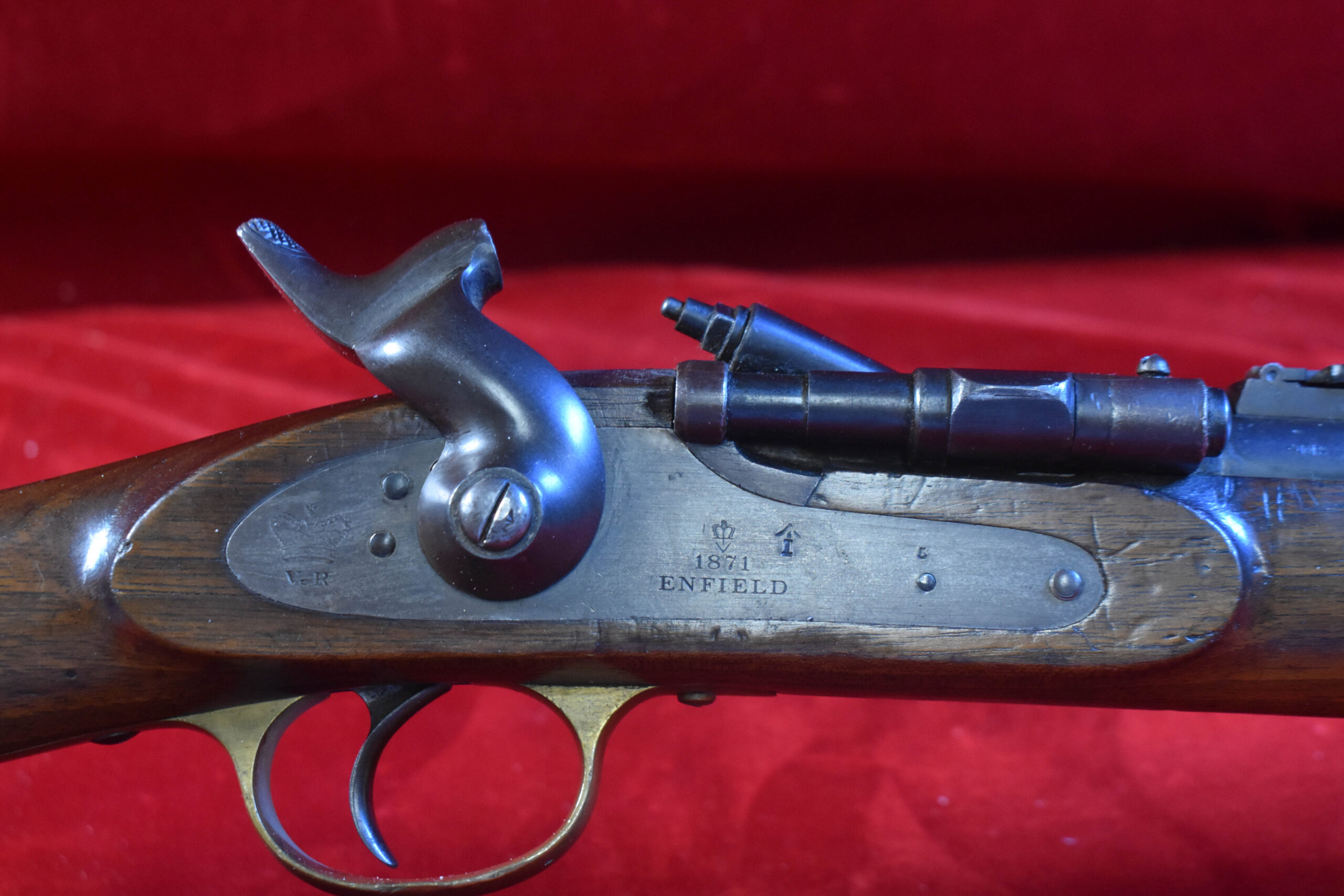 SNIDECAR-3 MON OCT 5, VERY CHOICE & RARE, CANADIAN MILITARY DC MARKED ENFIELD 1871 SNIDER ENFIELD CAVARLY CARBINE MKIII, FROM A 1940's CANADIAN COLLECTION, VERY SHARP! ANTIQUE! - Image 1